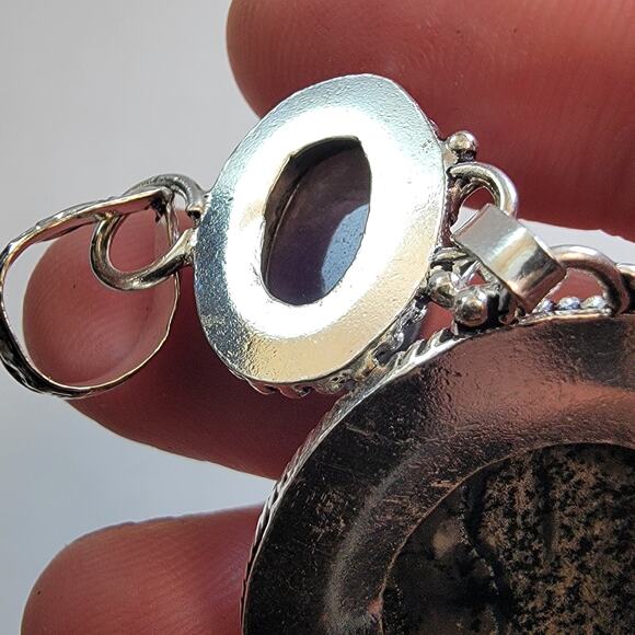 Necklace Pendants Tiffany Stone & Dendritic Jasper in Sterling Silver Jewelry - Picture 5 of 10